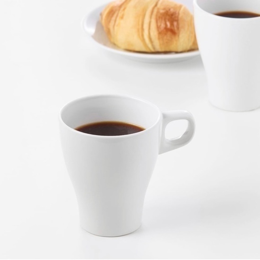 1 FÄRGRIK Mug, stoneware white8 oz coffee cup ☕️